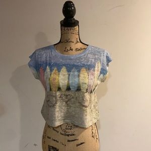 Beach surfboard Crop top